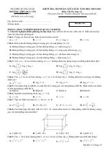 Đề thi Giữa kì 2 Toán 11 năm 2025-2026 trường THPT Duy Tân (Quảng Ngãi)